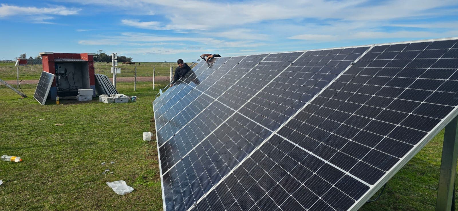 Trabajo de instalación y operación en campo
